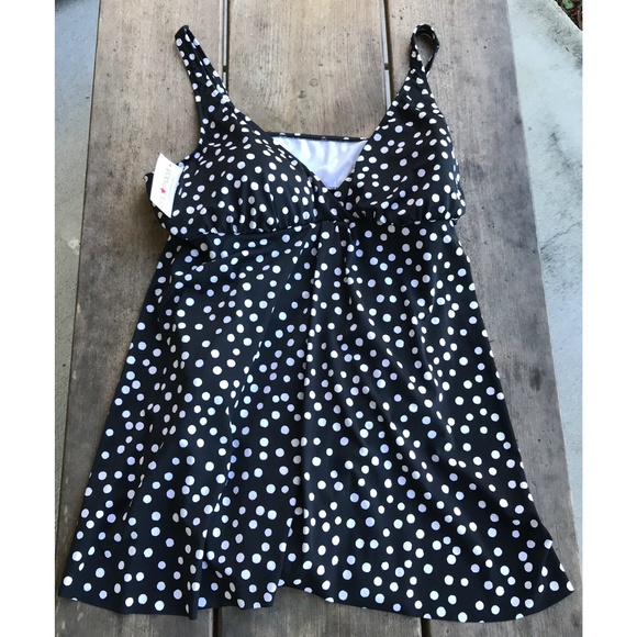 Swim Solutions Flyaway Tummy Control Swim Dress 24 - Picture 2 of 8